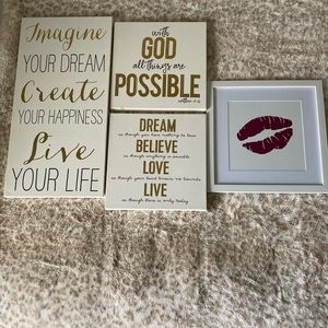Bedroom wall frames
